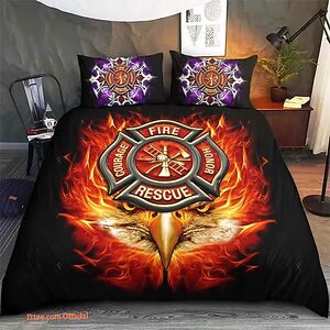 FIREFIGHTER BEDDING SET - King - Ettee