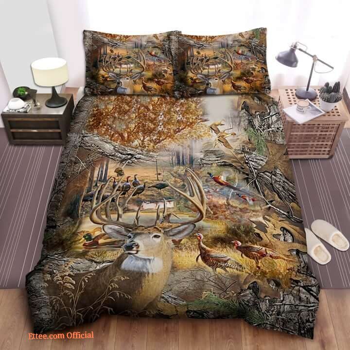 Bedding Set.Hunting Camo Us California. Lightweight And Smooth Comfort