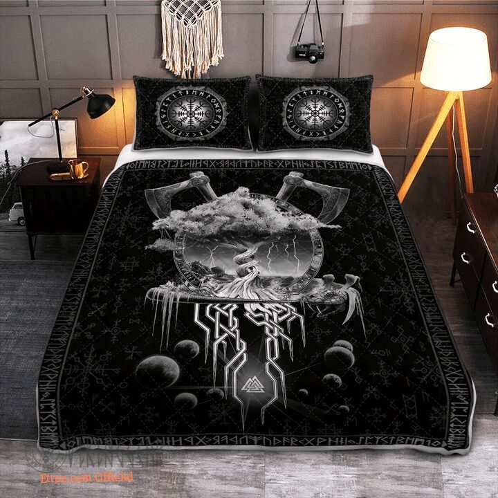 Viking Yggdrasil - Viking Quilt Bedding Set