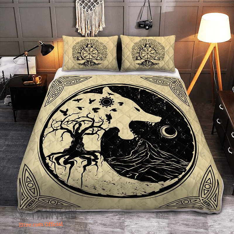 Viking Fenrir Wolf - Tree Of Life - King - Ettee