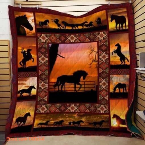 Horse Cowboy Quilt Blanket Great Gifts For Birthday Christmas Thanksgiving Perfect Gifts For Horse Lover