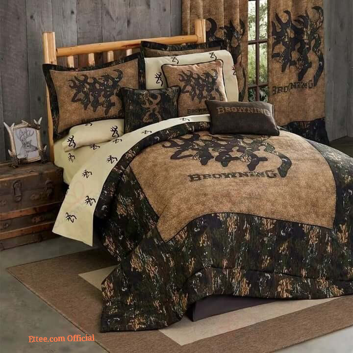 Hunting Browning Bedding Set. Luxurious Smooth And Durable. Lightweight And Smooth Comfort