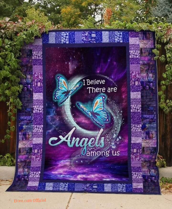Butterfly Angels Among Us Quilt Blanket Great Customized Blanket Gifts For Birthday Christmas Thanksgiving