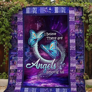 Butterfly Angels Among Us Quilt Blanket Great Customized Blanket Gifts For Birthday Christmas Thanksgiving - Ettee