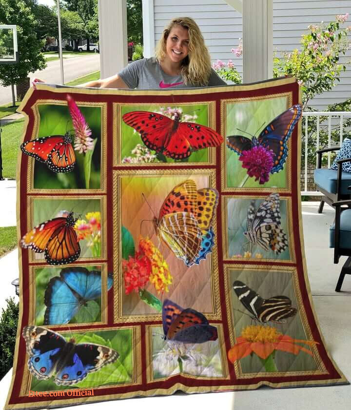 Beautiful Butterfly Quilt Blanket Great For Birthday Christmas Thanksgiving Perfect Gifts For Butterfly Lover