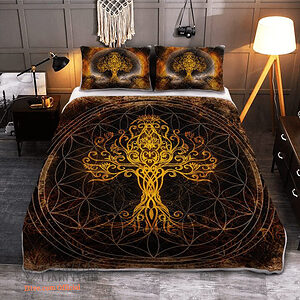 Yggdrasil - The Tree Of Life In Norse Mythology - Viking Quilt Bedding Set - King - Ettee