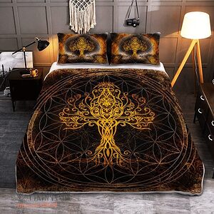 Yggdrasil - The Tree Of Life In Norse Mythology - Viking Quilt Bedding Set - Ettee - Norse mythology
