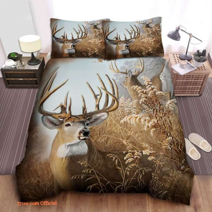 Hunting Deer The Chariot Bedding Set. Luxurious Smooth And Durable