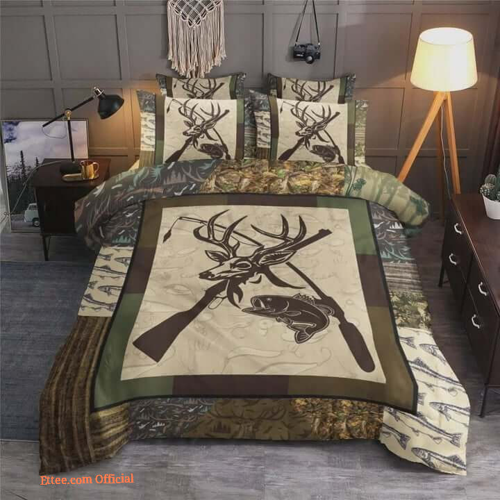 Hunting Eat Sleep Hunting Bed Sheets Spread Bedding Set