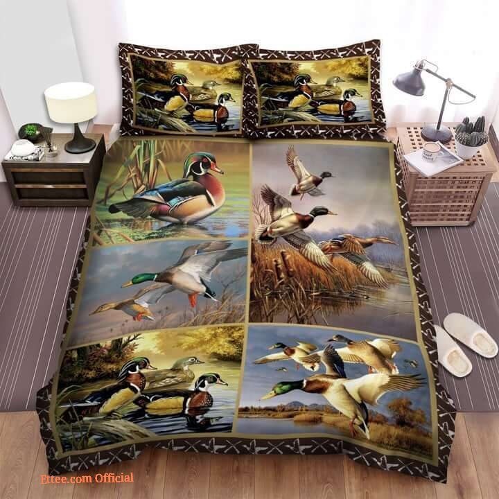 Mallard Duck Hunting Bed Sheets Spread Bedding Sets