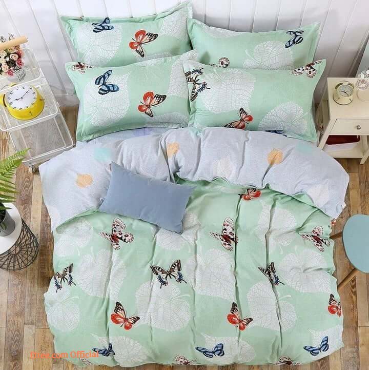 Butterfly Cotton Bed Sheets Spread Comforter Bedding Sets Gift For Friends
