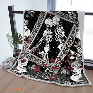 Sherpa Blanket Lover Throw Rose Blanket To Mother Grandma Grandpa Gift - Super King - Ettee