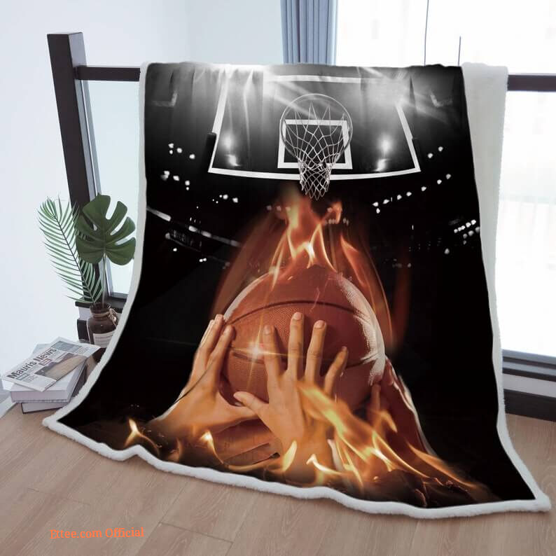 Sherpa Black Cozy Warm Throw Blanket for Boys and Teens - Bedroom Decor Gift