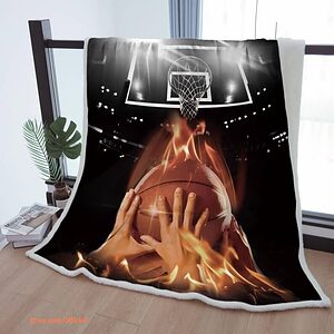 Sherpa Black Cozy Warm Throw Blanket for Boys and Teens - Bedroom Decor Gift - Super King - Ettee