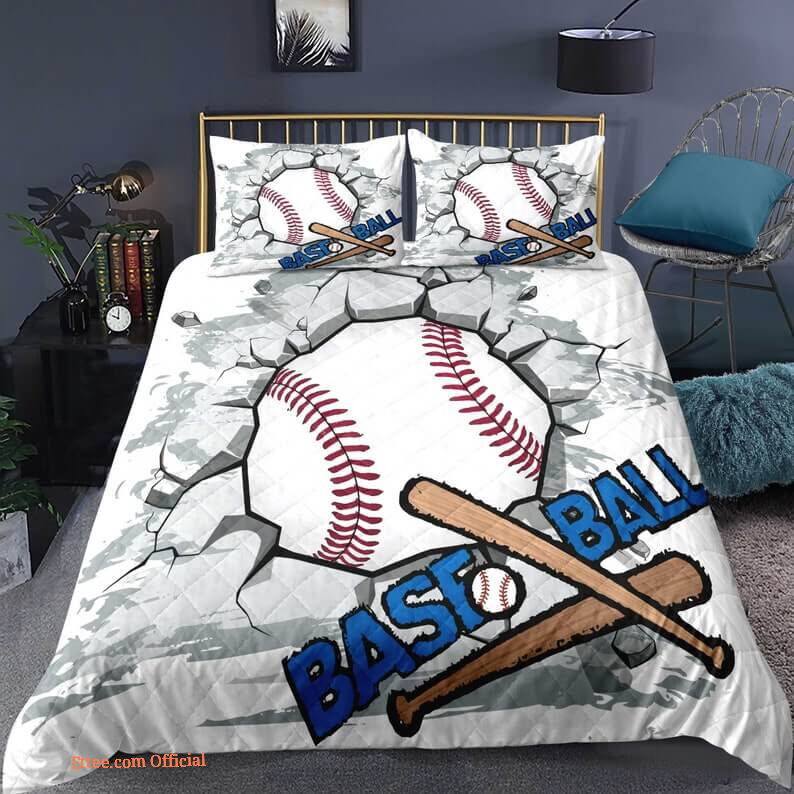 Baseball Sport 3pcs Comforter set 3D Bedding set Quilt For Bedroom