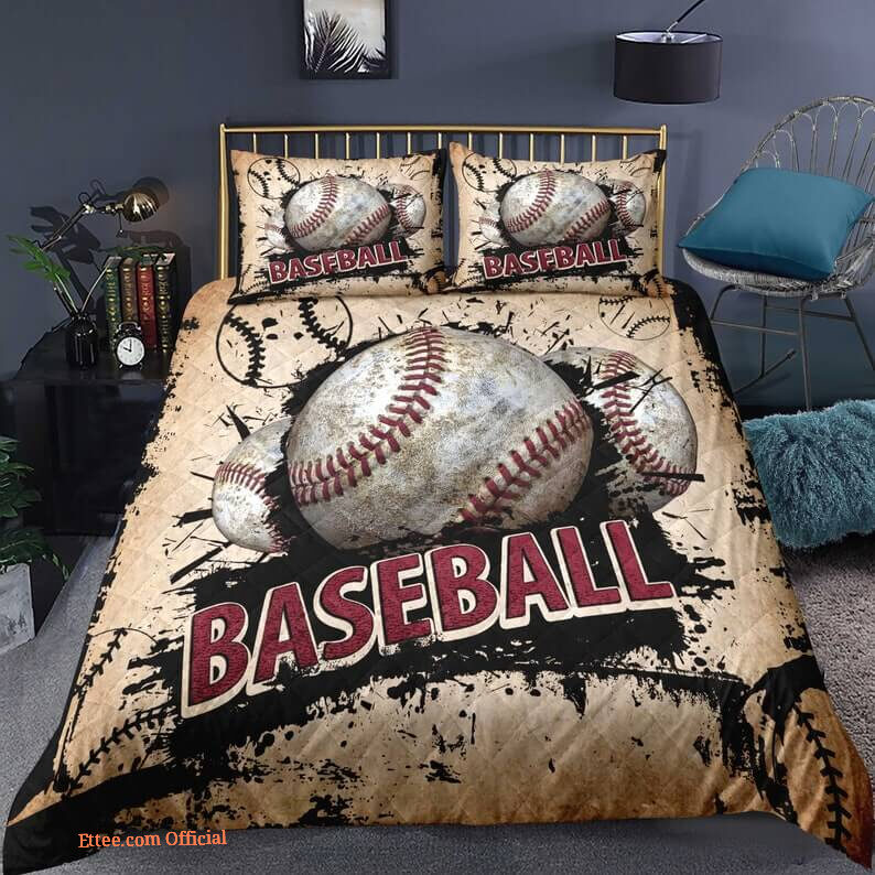 Baseball Sport 3pcs Comforter set 3D Bedding set Quilt For Bedroom2