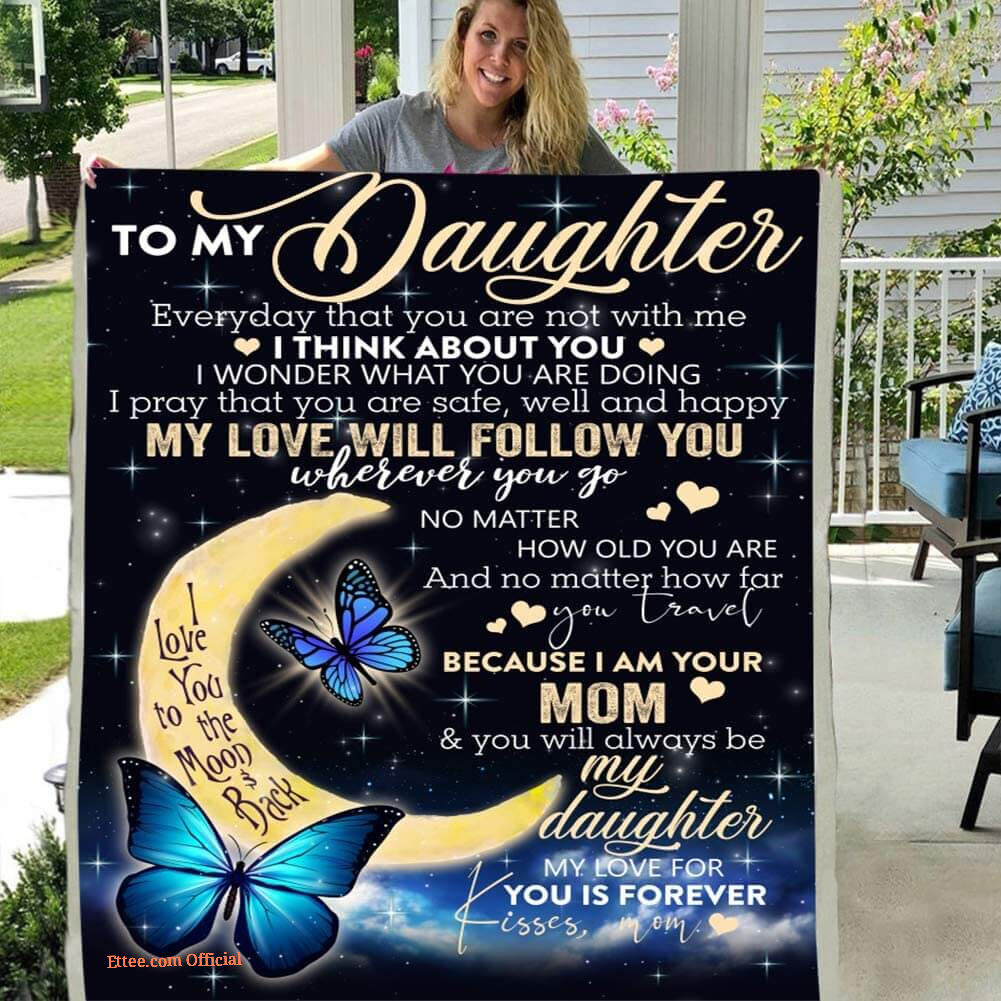To My Mom Rose Throw Fleece Blanket Gift From Daughter Christmas Birthday Blanket To My Mom Rose Throw Fleece Blanket Gift From Daughter Christmas Birthday Blanket - Ettee - Birthday