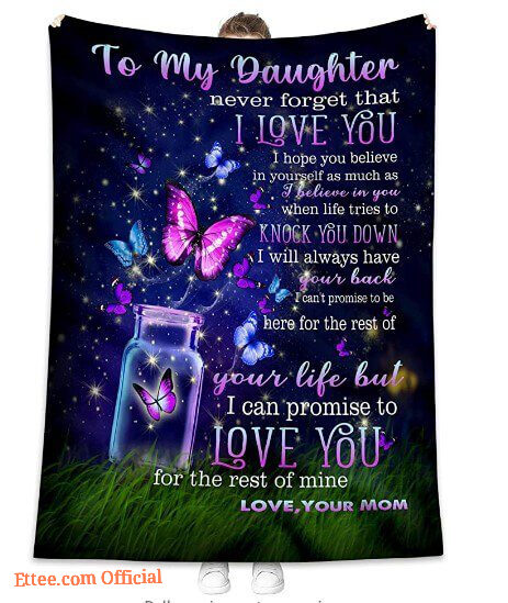To My Daughter Gifts from Mom Blanket