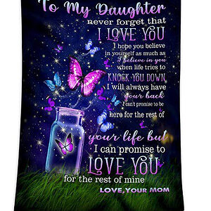 To My Daughter Gifts from Mom Blanket - Super King - Ettee