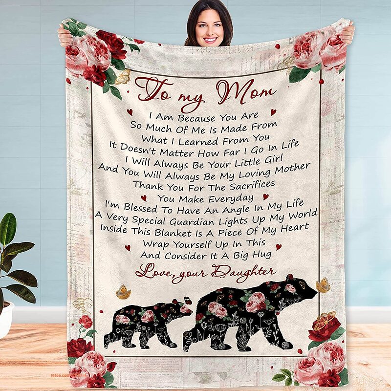 Fastpeace Gifts for Mom from Daughter Son.Blanket for Mom Mother - Super King - Ettee