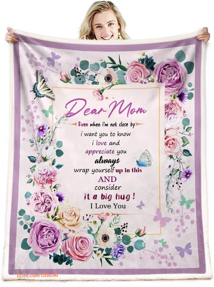 Christmas Birthday Romantic Gifts for Mom Blanket - Perfect Gift for Mom on Mother's Day or Valentine's Day