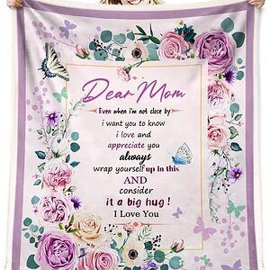 Christmas Birthday Romantic Gifts for Mom Blanket - Perfect Gift for Mom on Mother's Day or Valentine's Day - Super King - Ettee