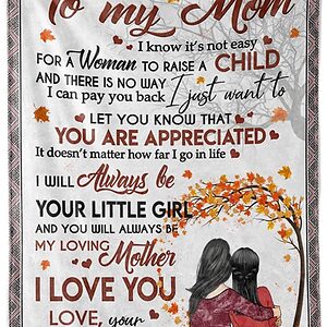 Gifts for Mom Throw Blanket.Autumn Tree Mom Gift from Daughter.Birthday Gifts.Valentines Day.Christmas.Cozy Blanket for Women - Super King - Ettee