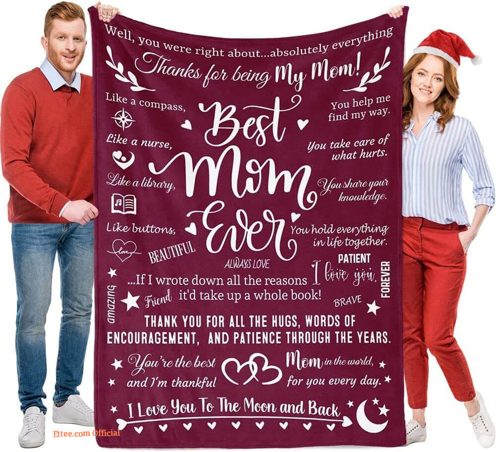 To My Mom Rose Throw Fleece Blanket Gift From Daughter Christmas Birthday Blanket To My Mom Rose Throw Fleece Blanket Gift From Daughter Christmas Birthday Blanket - Ettee - Birthday