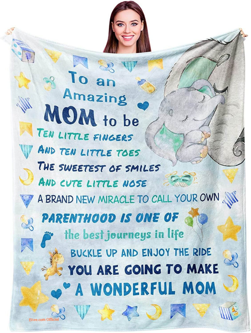 Mom Gifts for Women.Mom to be Gift Blanket.Pregnancy Gifts for First Time Moms Mommy