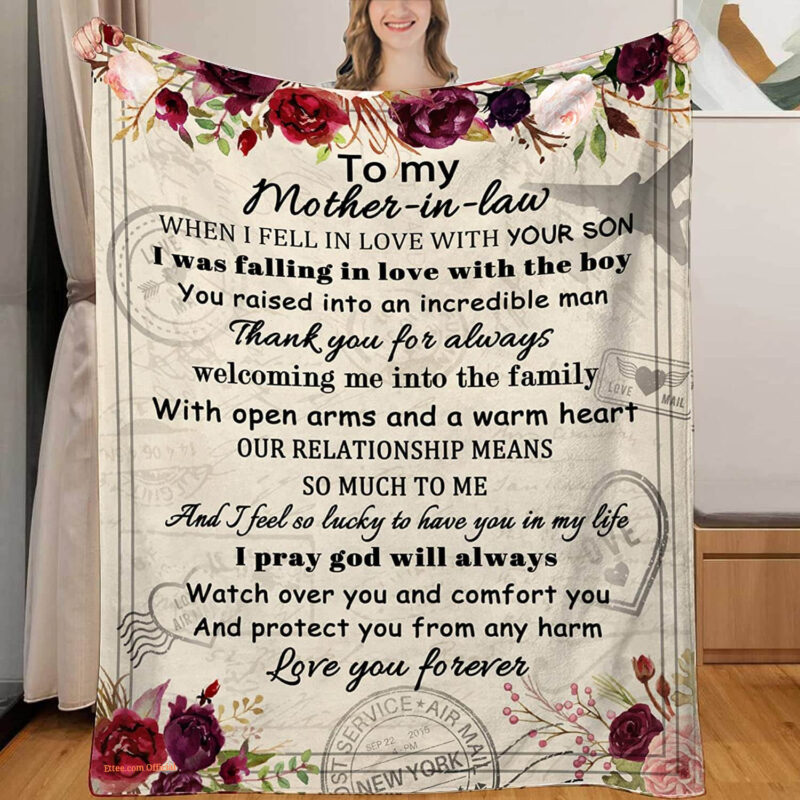 Mother in Law.Mother in Law Gifts from Daughter in Law.Mom Gifts from Daughter in Law Blanket