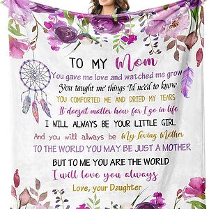 Mothers Day Birthday Gifts for Mom Quilt Blankets - Super King - Ettee