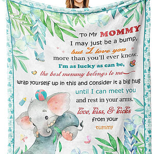 New Mom Gifts for Women.Mom to be Quilt Blanket - Super King - Ettee