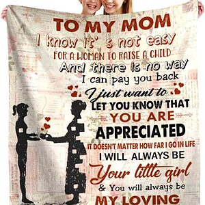 Christmas Birthday Blanket Gifts for Mom from Daughter Quilt Blankets - Super King - Ettee