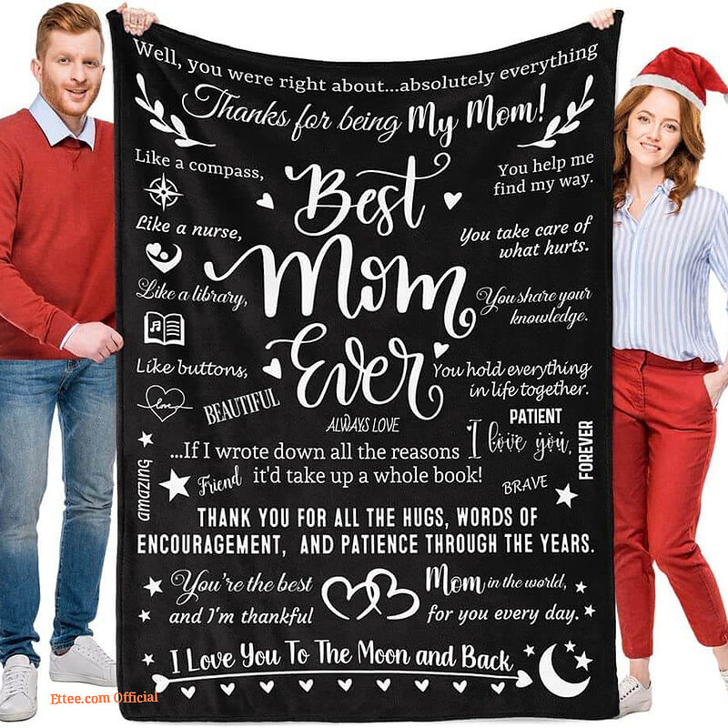 Gifts for Mom.Best Mom Ever Gifts.Mom Birthday Gifts from Daughter Son Quilt Blanket - Super King - Ettee