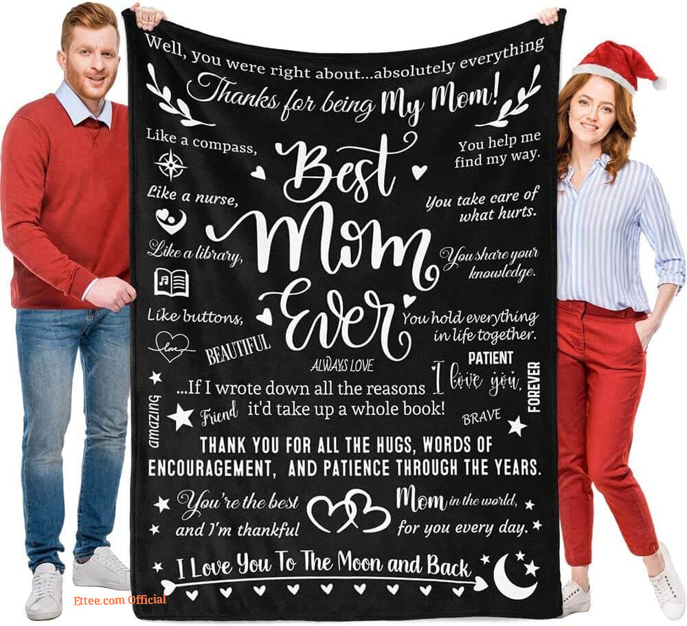 To My Mom Rose Throw Fleece Blanket Gift From Daughter Christmas Birthday Blanket To My Mom Rose Throw Fleece Blanket Gift From Daughter Christmas Birthday Blanket - Ettee - Birthday