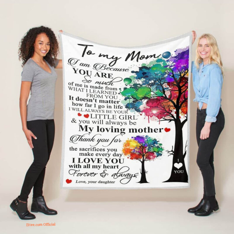 Gifts for Mom.Throw Blanket to My Mom from Daughter.Soft Fleece Mother Blanket