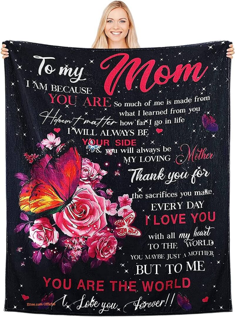 Mom Birthday Gifts.Gifts for Mom Blanket for Christmas Mother's Day Soft Flannel Mother Throw Quilt Blanket