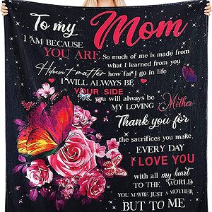 Mom Birthday Gifts.Gifts for Mom Blanket for Christmas Mother's Day Soft Flannel Mother Throw Quilt Blanket - Super King - Ettee