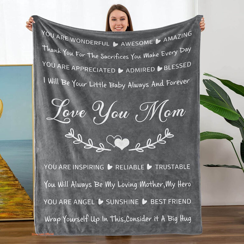 Gifts for Mom.Christmas Birthday Gifts for Mom from Daughter.Presents for Mom from Son Throw Blanket