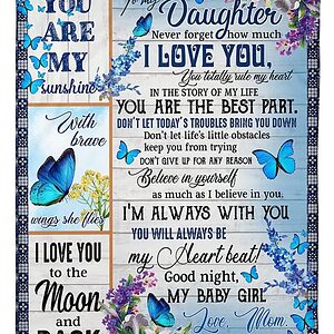 Quilt Blanket for Daughter from Mom. Luxurious Super Soft Quilt Blanket - Super King - Ettee