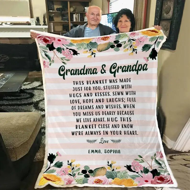 Blanket For Mom.Fleece Quilt Blanket For Mom