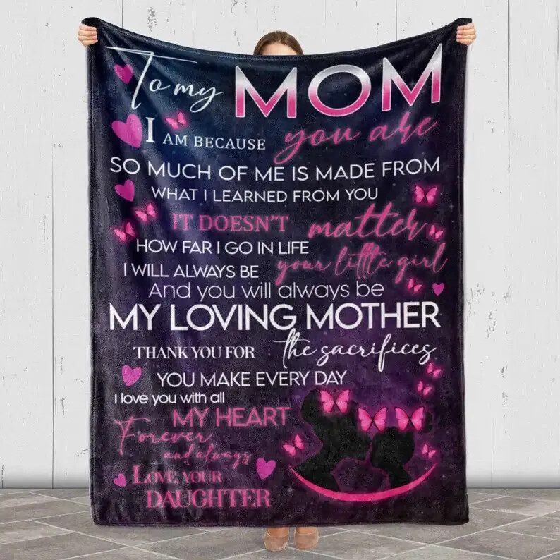 Mother's Day Gift For Mom To My Mom Quilt Blanket