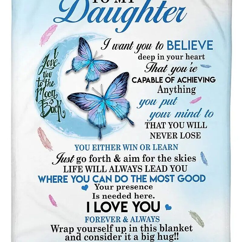 Blanket for Daughter from Mom Gift For Family - Super King - Ettee