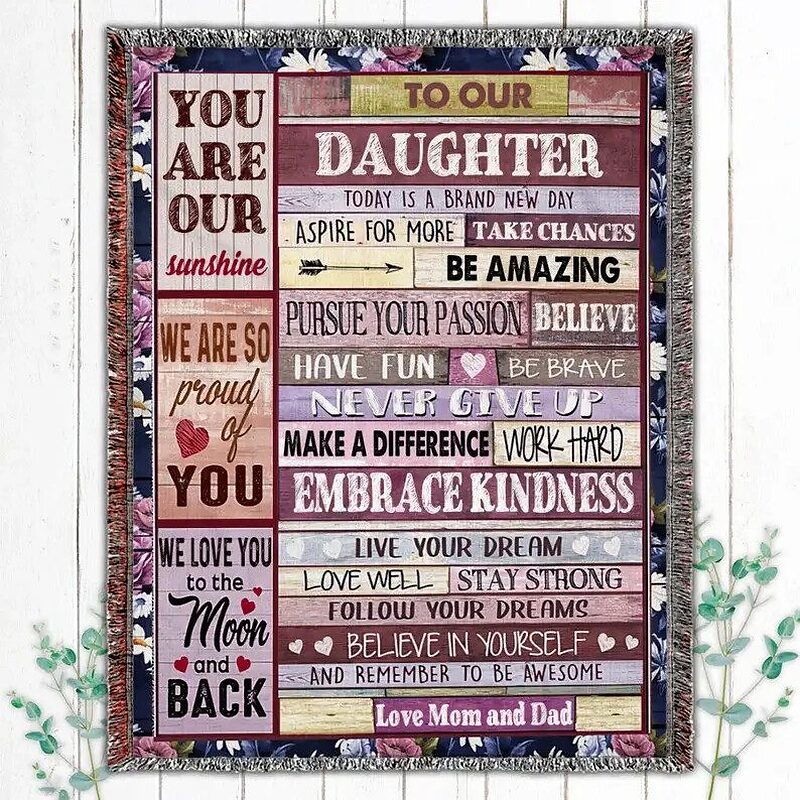 Quilt Blanket for Daughter Vintage. Luxurious Super Soft Quilt Blanket - Super King - Ettee