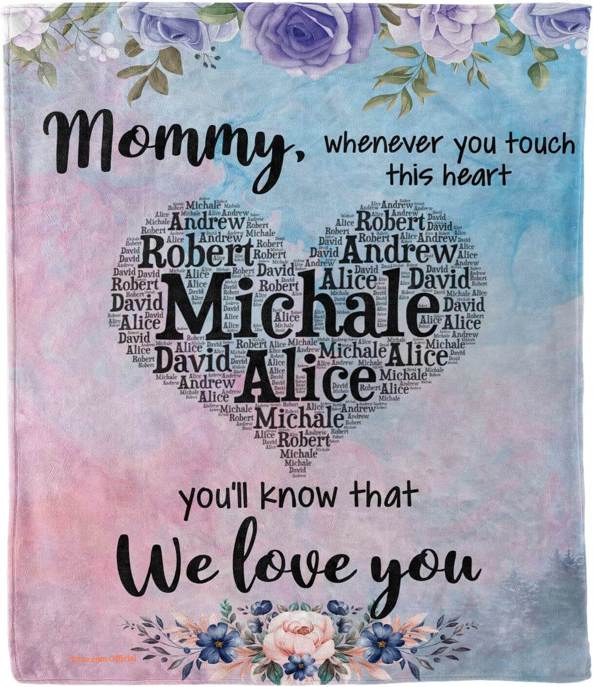 To My Mom Rose Throw Fleece Blanket Gift From Daughter Christmas Birthday Blanket To My Mom Rose Throw Fleece Blanket Gift From Daughter Christmas Birthday Blanket - Ettee - Birthday