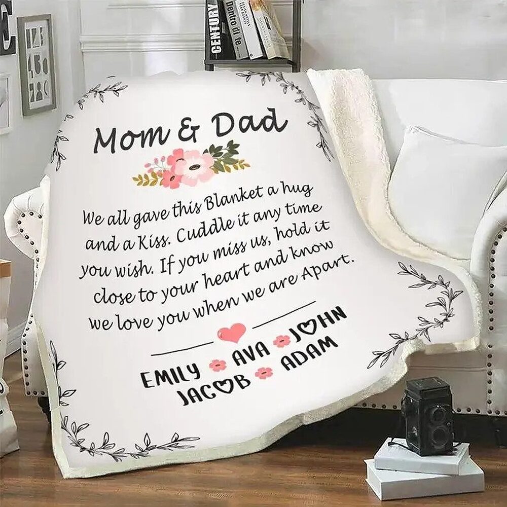 To My Mom Rose Throw Fleece Blanket Gift From Daughter Christmas Birthday Blanket - Ettee - Birthday
