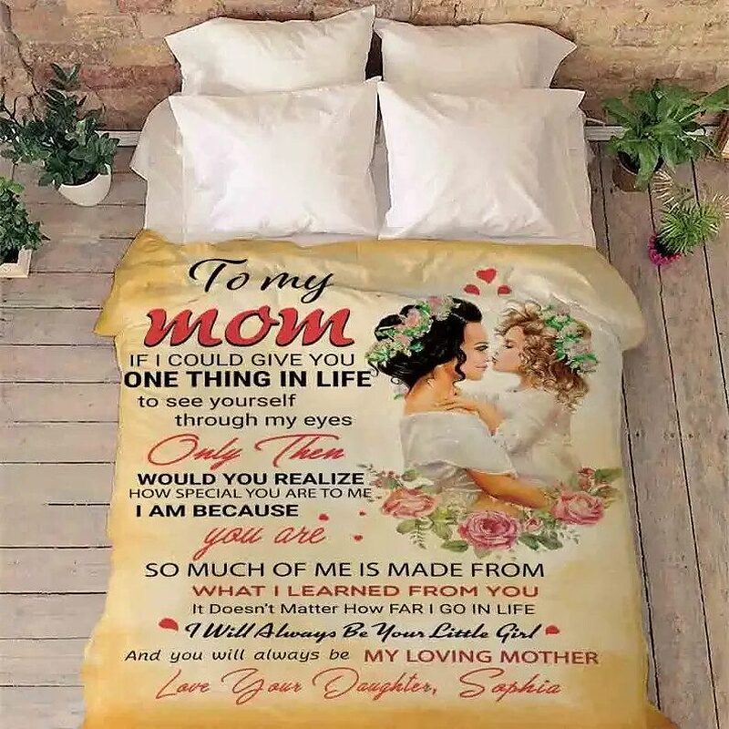 Mother's Day Gift For Mom.Quilt Blanket for her Birthday - Super King - Ettee