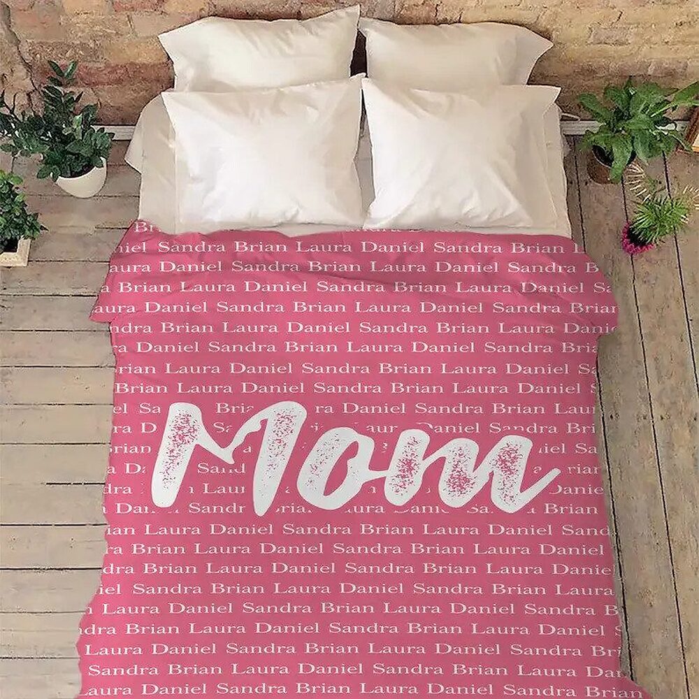 To My Mom Rose Throw Fleece Blanket Gift From Daughter Christmas Birthday Blanket To My Mom Rose Throw Fleece Blanket Gift From Daughter Christmas Birthday Blanket - Ettee - Birthday