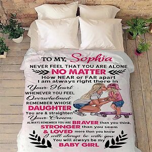 To My Daughter I Love You Quilt Blanket For Daughter - Super King - Ettee