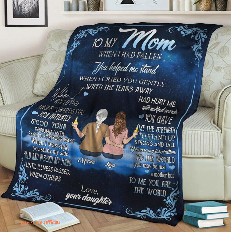 To My Mom Fleece Blanket.Mink Blanket.Sherpa Blanket.Anniversary Gift.Family Blanket Gift